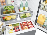 32 cu. ft. Mega Capacity 3-Door French Door Refrigerator with Dual Auto Ice Maker in Stainless Steel | Samsung Business US