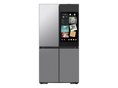 Bespoke Counter Depth 4-Door Flex™ Refrigerator (23 cu. ft.) with AI Family Hub™+ and AI Vision Inside™ in Stainless Steel | Samsung US