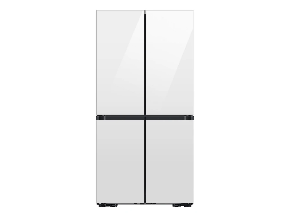 Bespoke 4-Door Flex™ Refrigerator (29 cu. ft.) with Beverage Center™ in White Glass – (with Customizable Door Panel Colors) | Samsung Business US