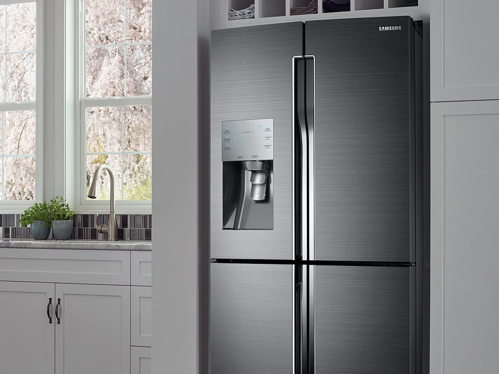 Black Stainless Steel 28 cu. ft. Food Showcase 4-Door Fridge | Samsung US