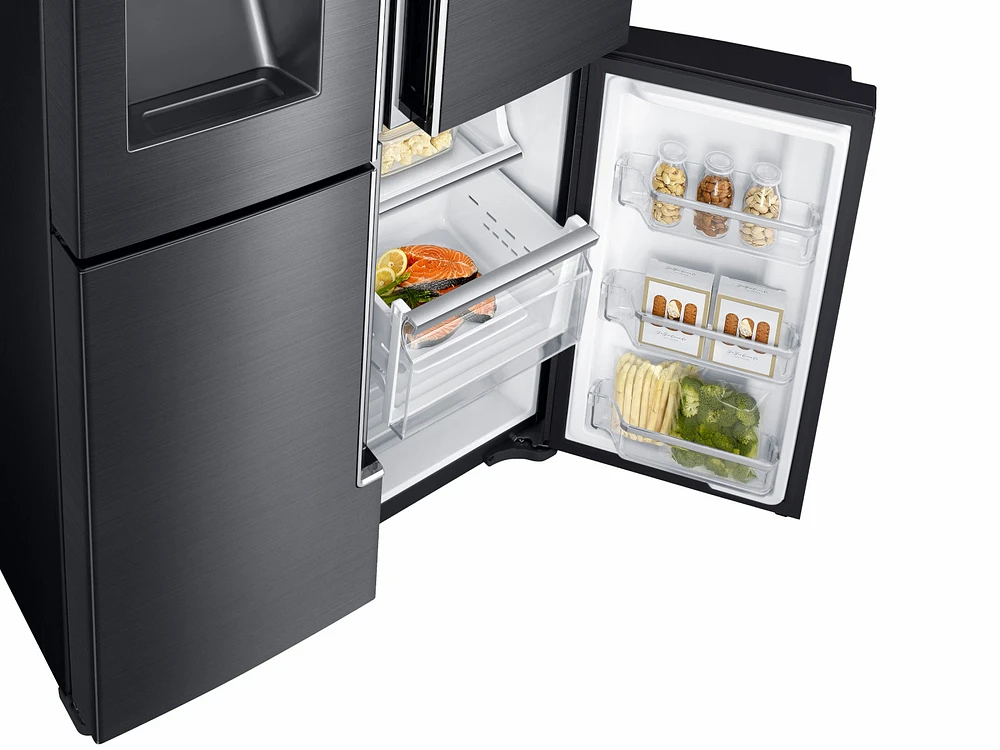 23 cu. ft. Counter Depth 4-Door Flex™ Refrigerator with FlexZone™ in Stainless Steel Refrigerator