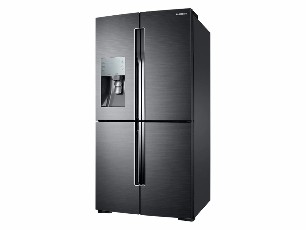 Black Stainless Steel 28 cu. ft. 4-Door Flex Fridge with FlexZone | Samsung US