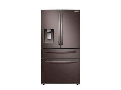 RF22R7351DT/AA | 22 cu. ft.  Food Showcase Counter Depth 4-Door French Door Refrigerator in Tuscan Stainless Steel | Samsung Business US