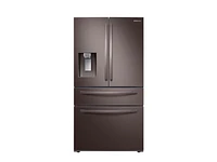 RF22R7351DT/AA | 22 cu. ft.  Food Showcase Counter Depth 4-Door French Door Refrigerator in Tuscan Stainless Steel | Samsung Business US