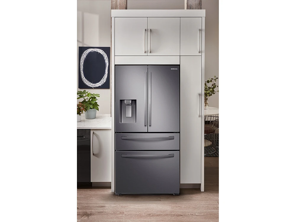 28 cu. ft. Food Showcase 4-Door French Door Refrigerator in Stainless Steel Refrigerator