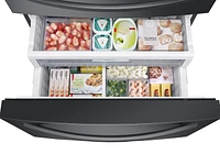 RF28R7551SG/AA | 28 cu. ft. 4-Door French Door Refrigerator with 21.5” Touch Screen Family Hub™ in Black Stainless Steel | Samsung Business US