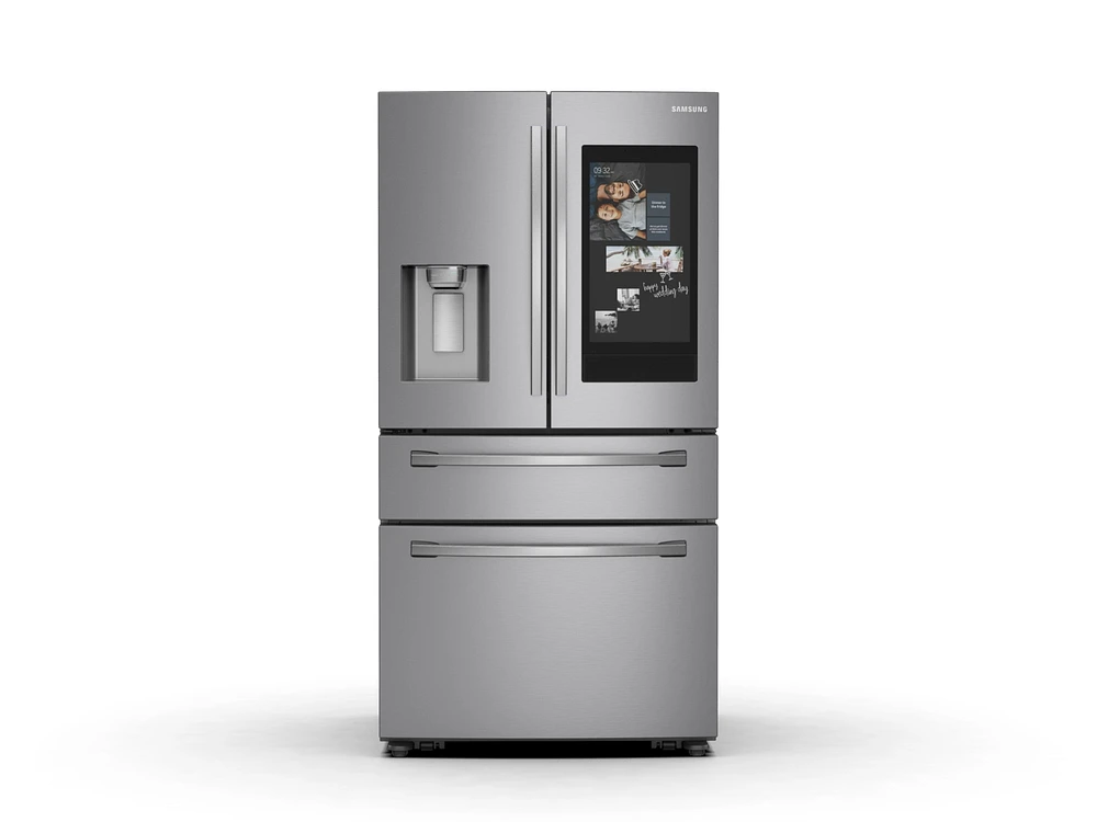 RF28R7551SR/AA | 28 cu. ft. 4-Door French Door Refrigerator with 21.5” Touch Screen Family Hub™ in Stainless Steel | Samsung Business US