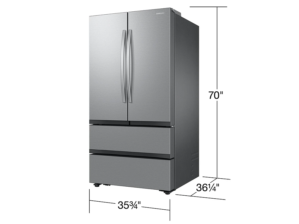 Samsung 31 cu. ft. Mega Capacity 4-Door French Door Refrigerator with Dual Auto Ice Maker in Stainless Steel