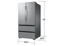 Samsung 31 cu. ft. Mega Capacity 4-Door French Door Refrigerator with Dual Auto Ice Maker in Stainless Steel