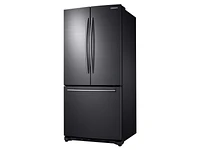 18 cu. ft. Counter Depth French Door Refrigerator in Black Stainless Steel Refrigerator - RF18HFENBSG/US | Samsung US