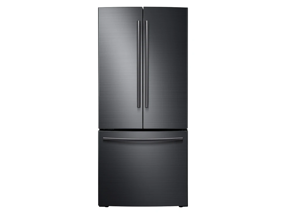 RF220NCTASG/AA | 22 cu. ft. French Door Refrigerator in Black Stainless Steel | Samsung Business US