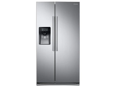 25 cu. ft. Side-by-Side Refrigerator in Stainless Steel (RS25J500DSR) | Samsung US