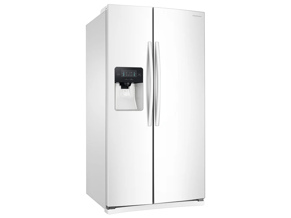 25 cu. ft. Side-by-Side Refrigerator with LED Lighting in White Refrigerator - RS25J500DWW/AA | Samsung US