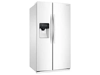 25 cu. ft. Side-by-Side Refrigerator with LED Lighting in White Refrigerator - RS25J500DWW/AA | Samsung US