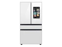 Bespoke Counter Depth 4-Door French Door Refrigerator (23 cu. ft.) with Family Hub™ in White Glass | Samsung US