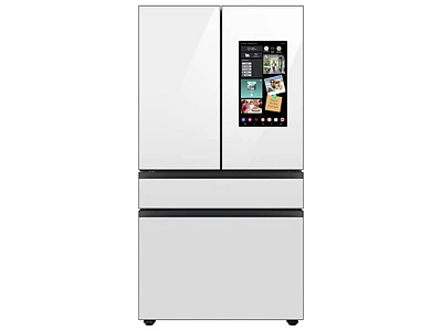 Bespoke 4-Door French Door Refrigerator (29 cu. ft.) with Family Hub™ in White Glass | Samsung Business US