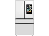 Bespoke 4-Door French Door Refrigerator (29 cu. ft.) with Family Hub™ in White Glass | Samsung Business US