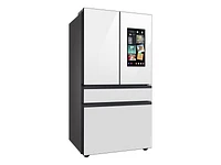 Bespoke 4-Door French Door Refrigerator (29 cu. ft.) with Family Hub™ in White Glass | Samsung Business US