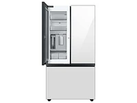 RF24BB660012AA | Bespoke 3-Door French Door Refrigerator (24 cu. ft.) with Beverage Center™ in White Glass | Samsung Business US