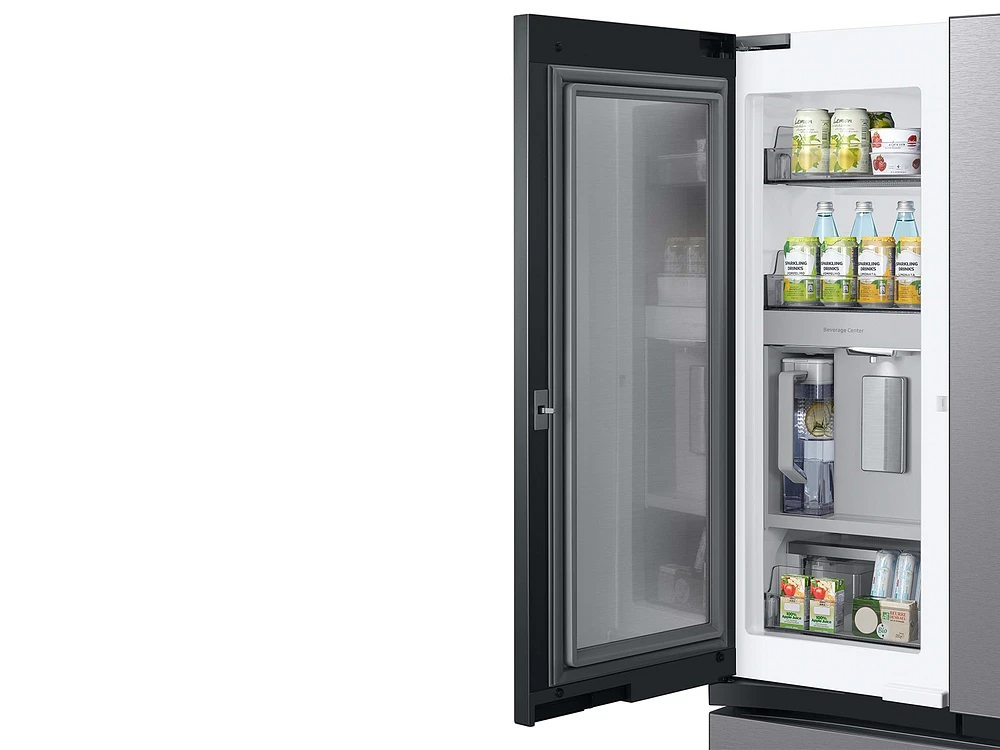 RF24BB6600QLAA | Bespoke 3-Door French Door Refrigerator (24 cu. ft.) with Beverage Center™ in Stainless Steel | Samsung Business US