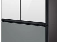 Bespoke -Door French Door Refrigerator ( cu. ft.) - with Family Hub™ in White Glass Refrigerators