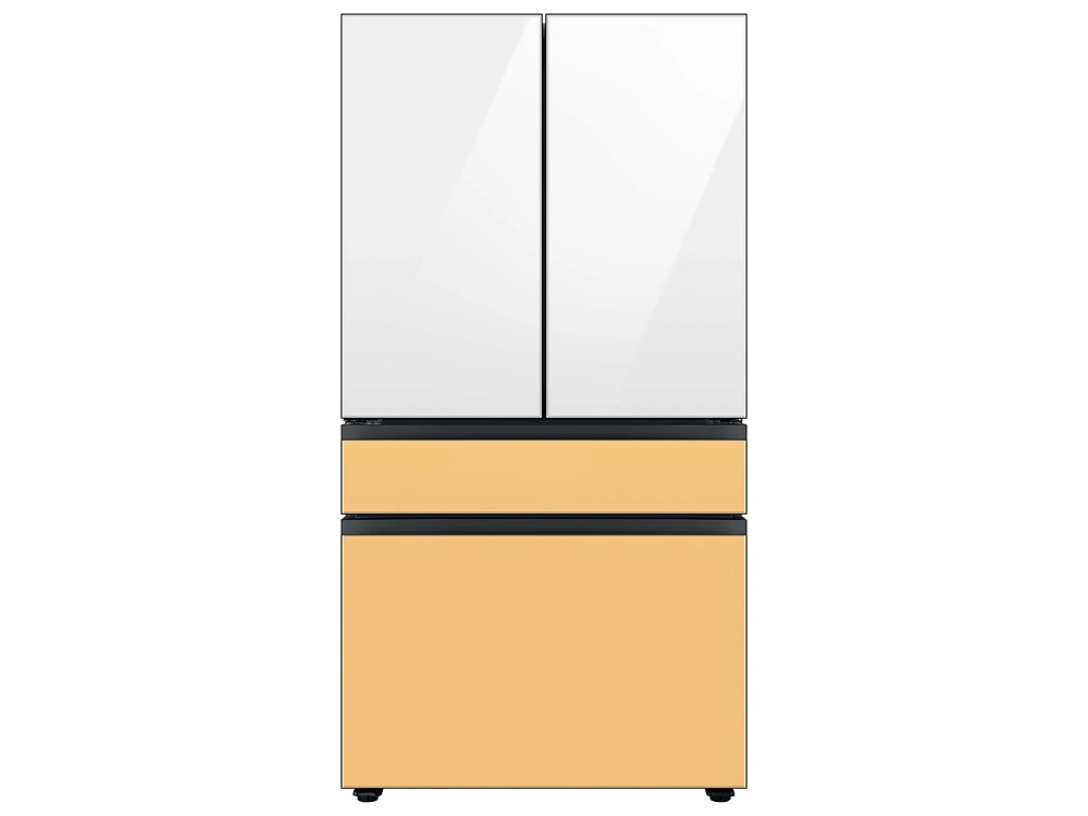 RA-F18DU412/AA | Bespoke 4-Door French Door Refrigerator Panel in White Glass - Top Panel | Samsung Business US