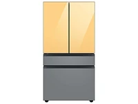 RA-F18DU4C0/AA | Bespoke 4-Door French Door Refrigerator Panel in Sunrise Yellow Glass - Top Panel | Samsung Business US