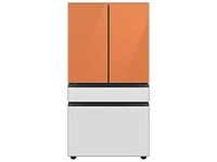 Bespoke 4-Door French Door Refrigerator Panel in Clementine Glass - Top Panel Home Appliances Accessories - RA-F18DU4CH/AA | Samsung US