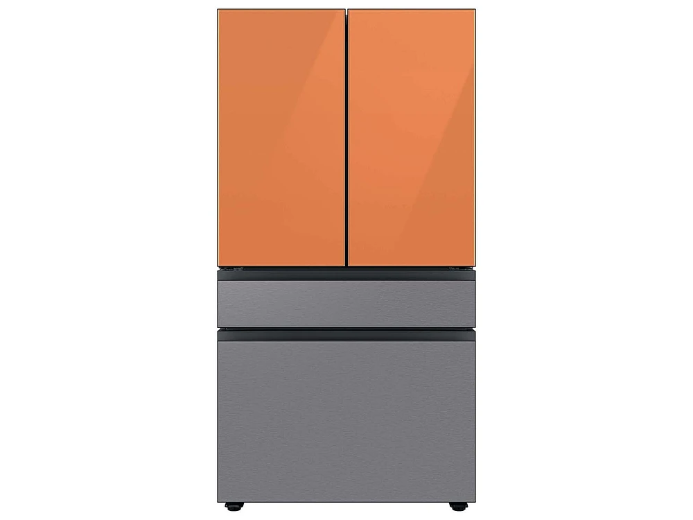 Bespoke 4-Door French Door Refrigerator Panel in Clementine Glass - Top Panel Home Appliances Accessories - RA-F18DU4CH/AA | Samsung US