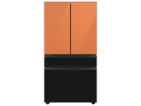 Bespoke 4-Door French Door Refrigerator Panel in Clementine Glass - Top Panel Home Appliances Accessories - RA-F18DU4CH/AA | Samsung US