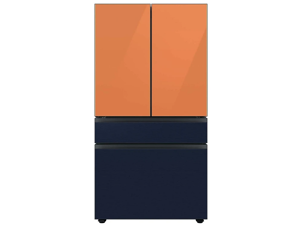 Bespoke 4-Door French Door Refrigerator Panel in Clementine Glass - Top Panel Home Appliances Accessories - RA-F18DU4CH/AA | Samsung US