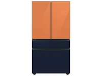 Bespoke 4-Door French Door Refrigerator Panel in Clementine Glass - Top Panel Home Appliances Accessories - RA-F18DU4CH/AA | Samsung US