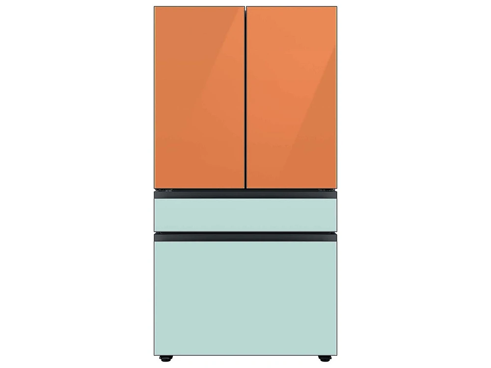 Bespoke 4-Door French Door Refrigerator Panel in Clementine Glass - Top Panel Home Appliances Accessories - RA-F18DU4CH/AA | Samsung US