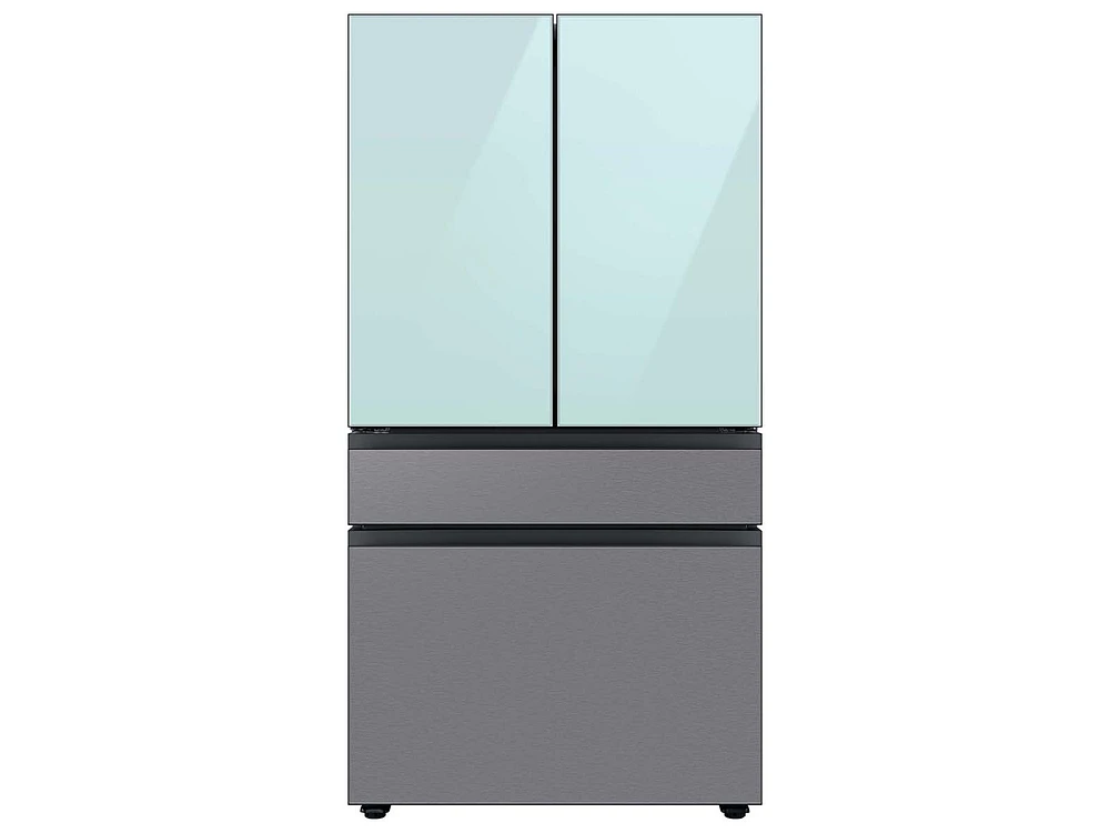 RA-F18DU4CM/AA | Bespoke 4-Door French Door Refrigerator Panel in Morning Blue Glass - Top Panel | Samsung Business US