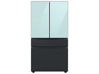 RA-F18DU4CM/AA | Bespoke 4-Door French Door Refrigerator Panel in Morning Blue Glass - Top Panel | Samsung Business US