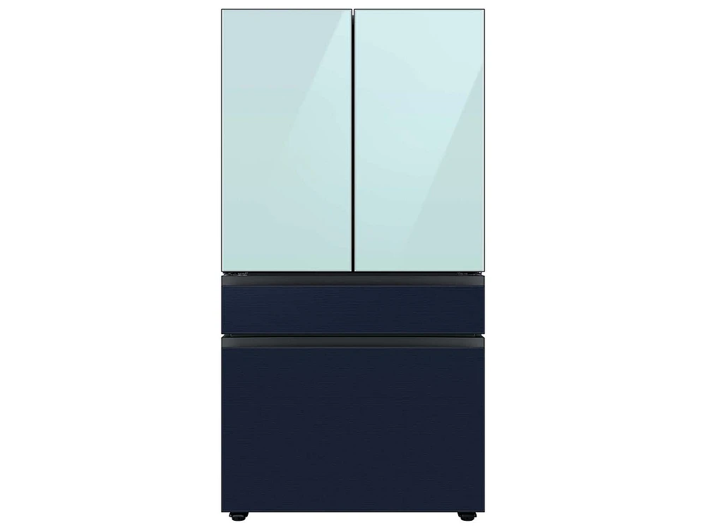 RA-F18DU4CM/AA | Bespoke 4-Door French Door Refrigerator Panel in Morning Blue Glass - Top Panel | Samsung Business US