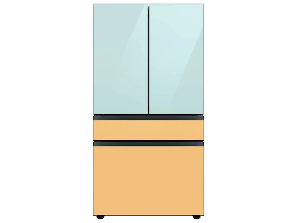 RA-F18DU4CM/AA | Bespoke 4-Door French Door Refrigerator Panel in Morning Blue Glass - Top Panel | Samsung Business US