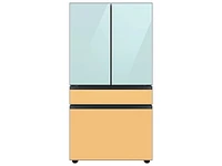 RA-F18DU4CM/AA | Bespoke 4-Door French Door Refrigerator Panel in Morning Blue Glass - Top Panel | Samsung Business US