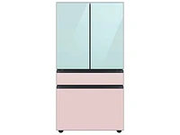 RA-F18DU4CM/AA | Bespoke 4-Door French Door Refrigerator Panel in Morning Blue Glass - Top Panel | Samsung Business US