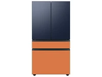 Bespoke -Door French Door Refrigerator Panel in Navy Steel - Top Panel Home Appliances Accessories