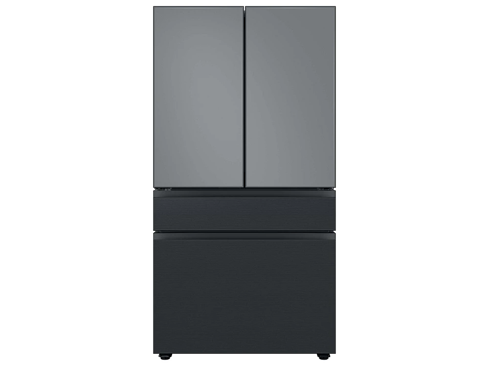 RA-F36DB4MT/AA | Bespoke 4-Door French Door Refrigerator Panel in Matte Black Steel - Bottom Panel | Samsung Business US