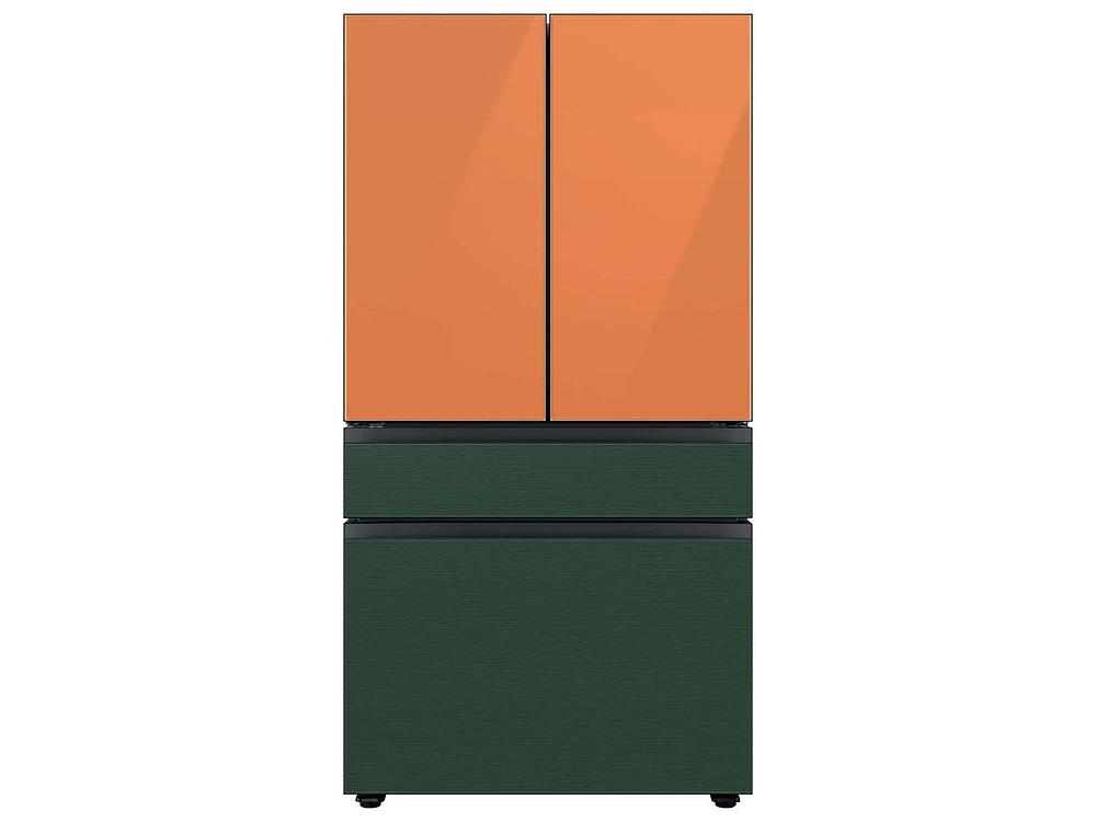 Bespoke 4-Door French Door Refrigerator Panel in Emerald Green Steel Bottom Panel Home Appliances Accessories - RA-F36DB4QG/AA | Samsung US