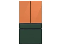 Bespoke 4-Door French Door Refrigerator Panel in Emerald Green Steel Bottom Panel Home Appliances Accessories - RA-F36DB4QG/AA | Samsung US