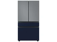 Bespoke 4-Door French Door Refrigerator Panel in Navy Steel Bottom Panel Home Appliances Accessories - RA-F36DB4QN/AA | Samsung US