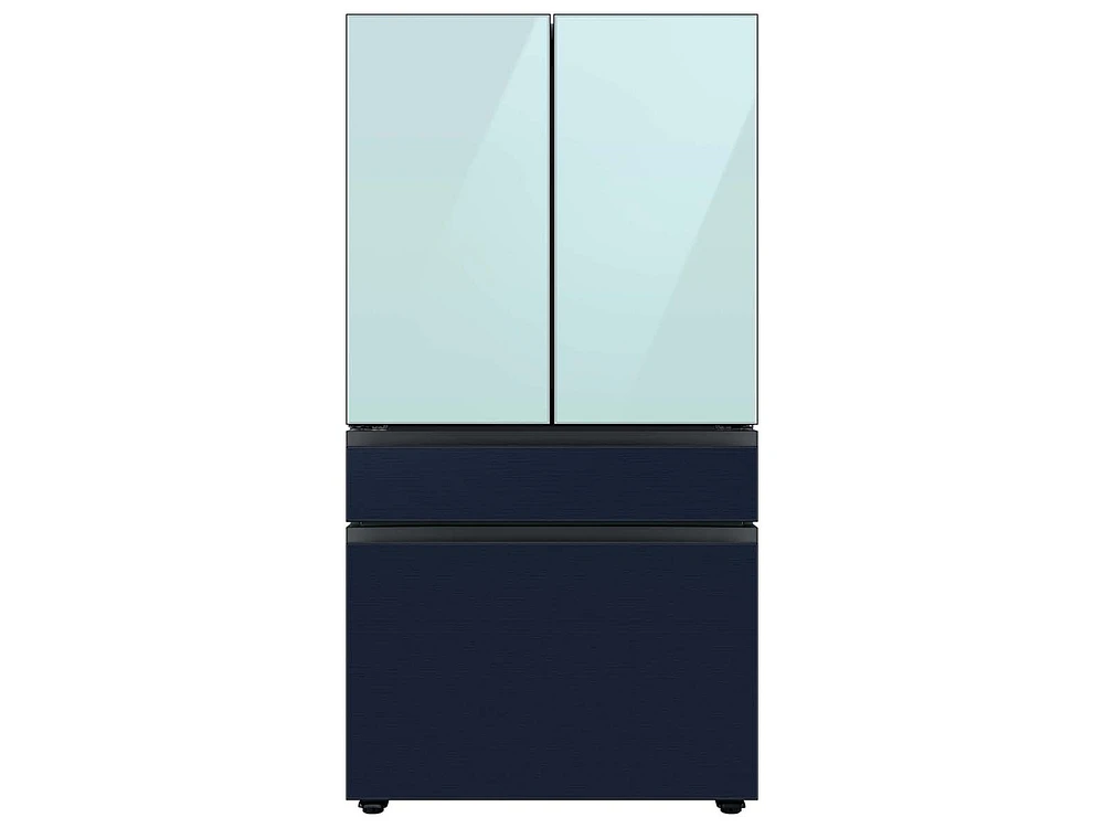 Bespoke 4-Door French Door Refrigerator Panel in Navy Steel Bottom Panel Home Appliances Accessories - RA-F36DB4QN/AA | Samsung US