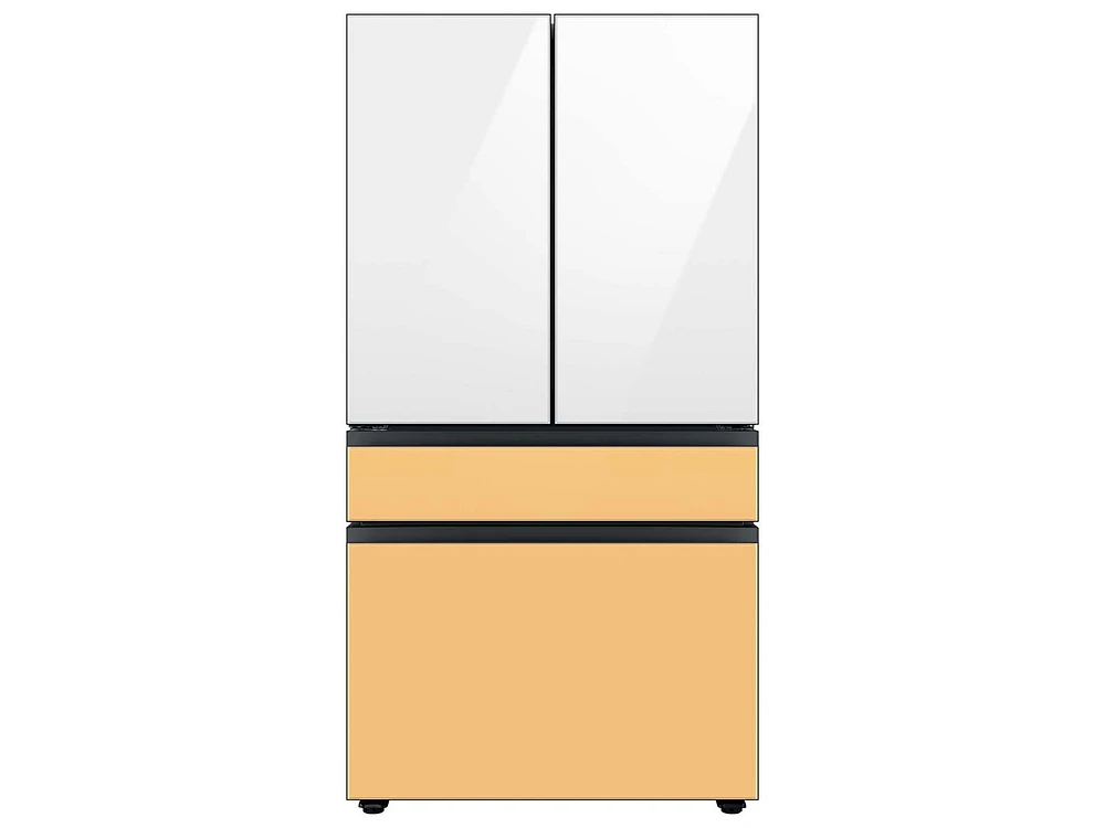 Bespoke 4-Door French Door Refrigerator Panel in Sunrise Yellow Glass - Middle Panel Home Appliances Accessories - RA-F36DMMC0/AA | Samsung US