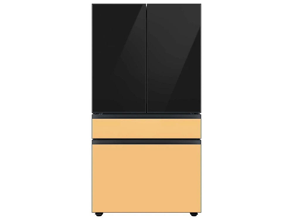 Bespoke 4-Door French Door Refrigerator Panel in Sunrise Yellow Glass - Middle Panel Home Appliances Accessories - RA-F36DMMC0/AA | Samsung US