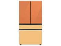 Bespoke 4-Door French Door Refrigerator Panel in Sunrise Yellow Glass - Middle Panel Home Appliances Accessories - RA-F36DMMC0/AA | Samsung US