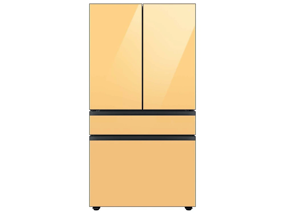 Bespoke 4-Door French Door Refrigerator Panel in Sunrise Yellow Glass - Middle Panel Home Appliances Accessories - RA-F36DMMC0/AA | Samsung US