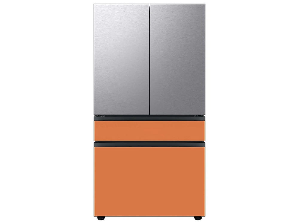 RA-F36DMMCH/AA | Bespoke 4-Door French Door Refrigerator Panel in Clementine Glass - Middle Panel | Samsung Business US